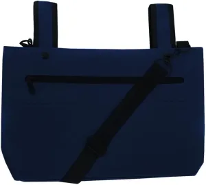 Navy Snapster - Universal Stroller Caddy Organizer Bag with Adjustable Shoulder Strap and Multiple Pockets, Compatible with Nuna, Itzy Ritzy, Other Strollers, Walkers, & More