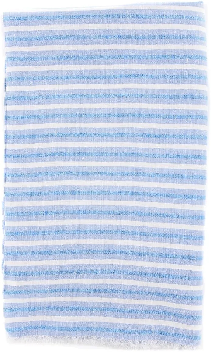 New Blue Linen Scarf