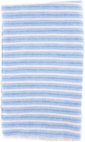 New Blue Linen Scarf