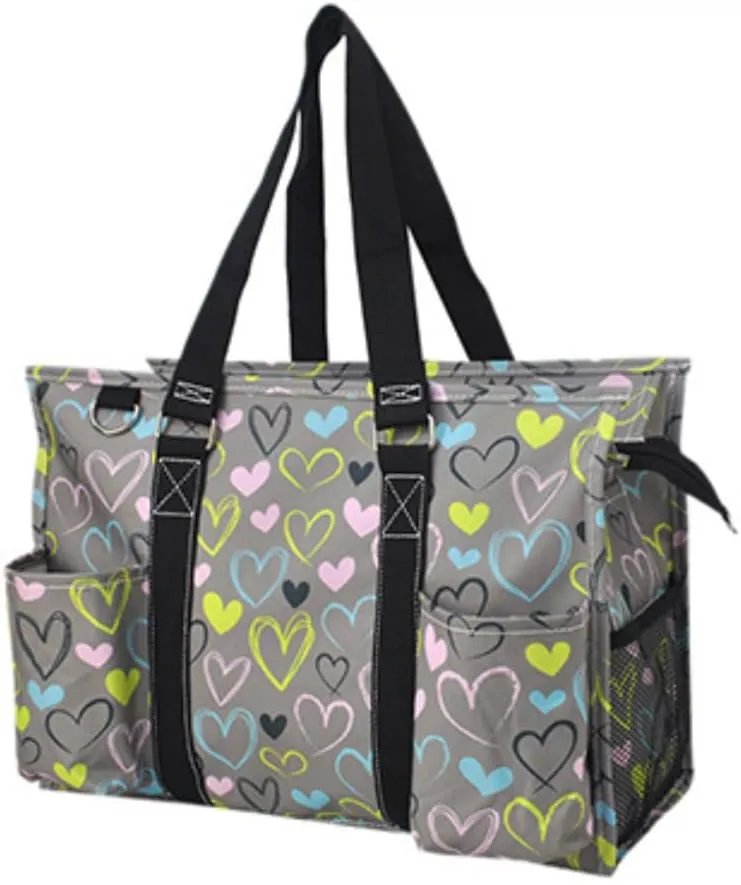 NGIL Utility Water Resistant Tote Bag, Top Zipper Closure, Perfect Gifts for Working Women, Nurses, Gym bag