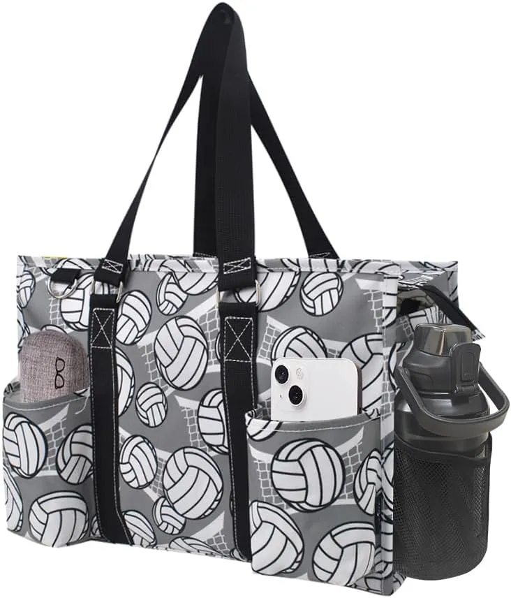 NGIL Utility Water Resistant Tote Bag, Top Zipper Closure, Perfect Gifts for Working Women, Nurses, Gym bag