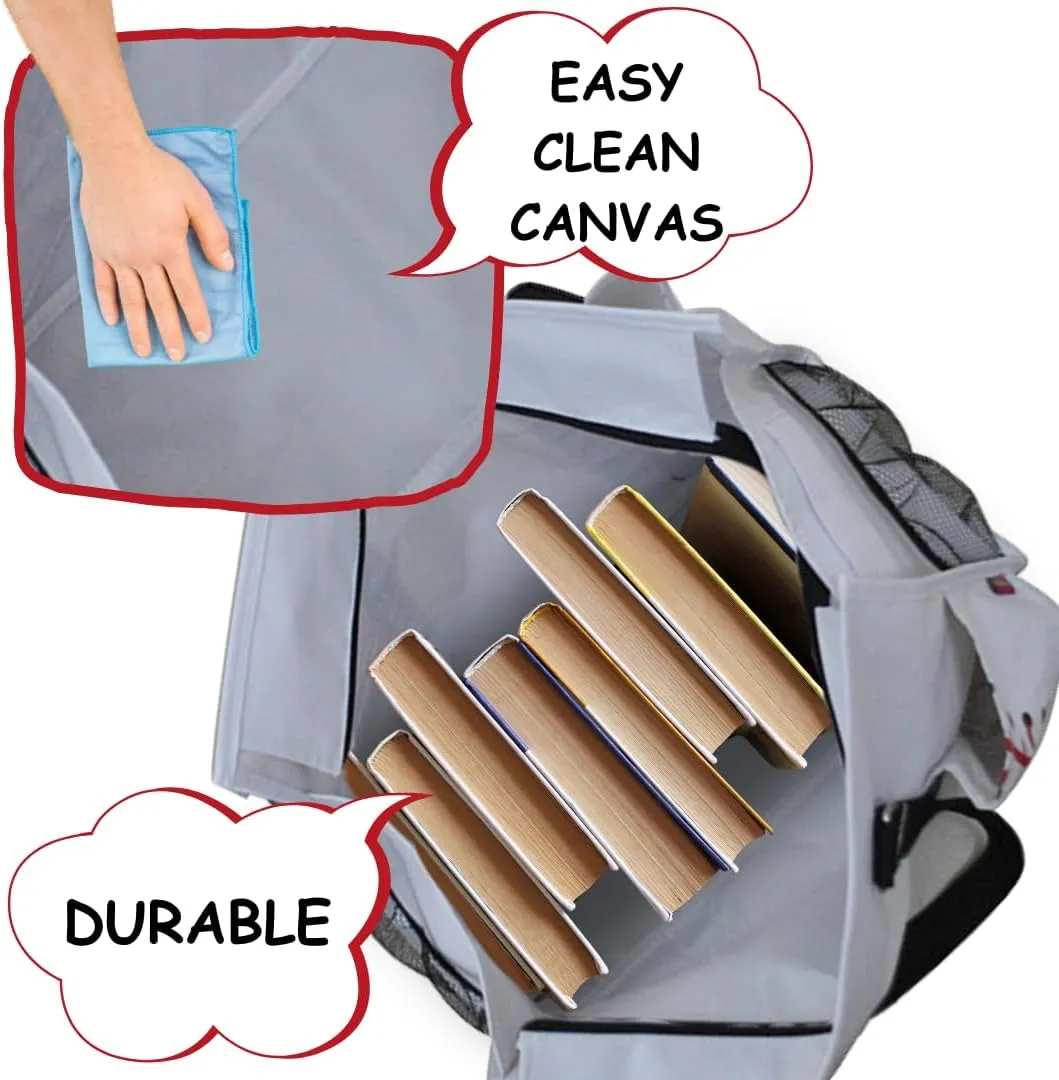 NGIL Utility Water Resistant Tote Bag, Top Zipper Closure, Perfect Gifts for Working Women, Nurses, Gym bag