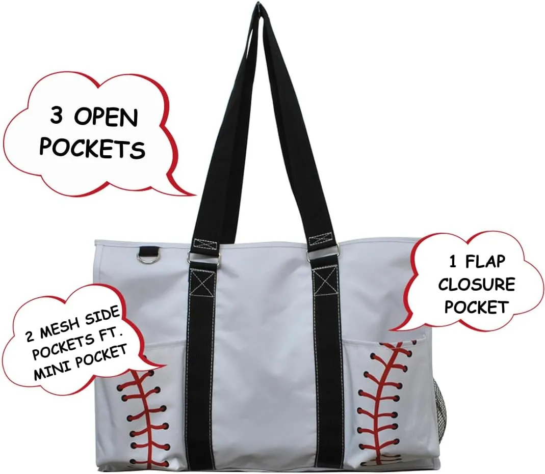 NGIL Utility Water Resistant Tote Bag, Top Zipper Closure, Perfect Gifts for Working Women, Nurses, Gym bag