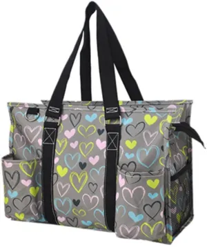 NGIL Utility Water Resistant Tote Bag, Top Zipper Closure, Perfect Gifts for Working Women, Nurses, Gym bag
