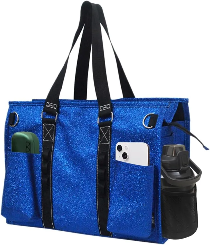 NGIL Utility Water Resistant Zippered Lined Tote Bag,Multi Pocket Organizer, Work Tote Bags for Women, Nurse Tote,Nurse Gift