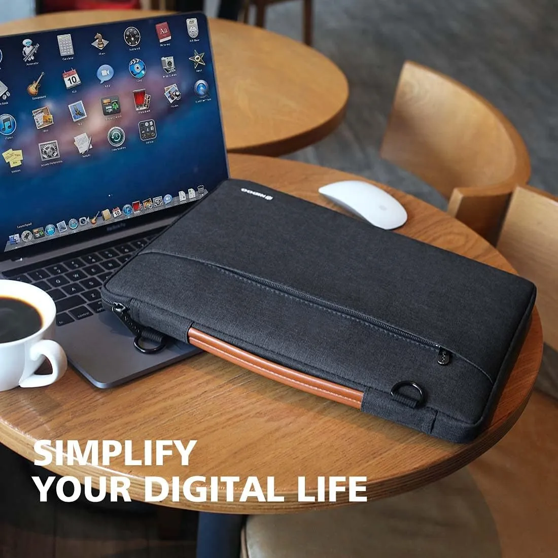 NIDOO 10 inch Laptop Sleeve Shoulder Bag Briefcase Notebook Bag Handbag Case for 10.2" iPad / 10.5" 11" iPad Pro / 10.5" 10.9" iPad Air / 10" Surface Go 3/10.4" Galaxy Tab S6 / 10.1" Ideapad D330