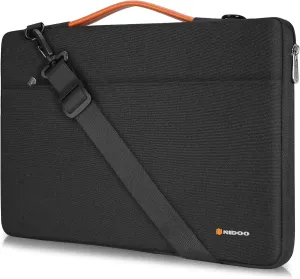 NIDOO 14 inch Laptop Sleeve case Notebook Shoulder Bag Protective Carrying Handbag for 15" Surface Laptop 3 4/14" Chromebook 3 / Thinkpad T495 T495s / Dell Latitude 14 15 / Acer Chromebook Spin 514