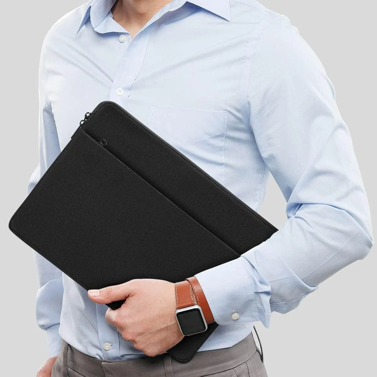 NIDOO 17.3 inch Laptop Sleeve Bag Computer Carrying Case Cover Compatible with Lenovo Legion 5 Y540 / Acer Chromebook 317 / HP Gaming Pavilion 17 470 / Dell MSI with Accessory Bag for Men Women, Black