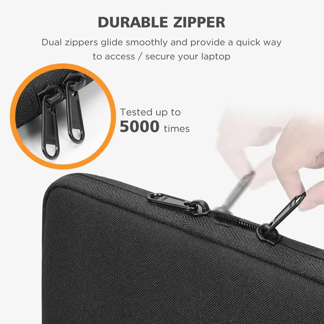 NIDOO 17.3 inch Laptop Sleeve Bag Computer Carrying Case Cover Compatible with Lenovo Legion 5 Y540 / Acer Chromebook 317 / HP Gaming Pavilion 17 470 / Dell MSI with Accessory Bag for Men Women, Black