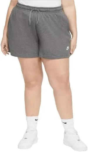 Nike Women's Sportswear Plus Size Club Fleece French Terry Shorts (as1, Alpha, 3X, Regular, Regular, Grey)