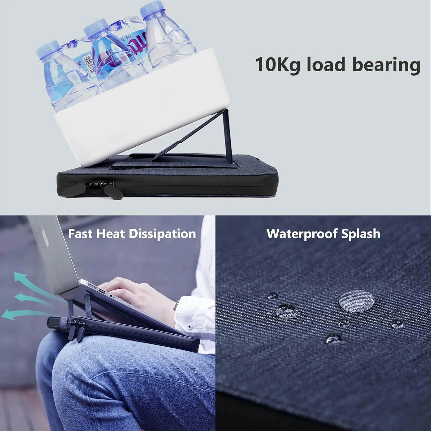 Nillkin 14 inch Laptop Case & Stand - Laptop Sleeve Bag with Handle - Compatible with 13/13.3-14 inch Laptops - Blue