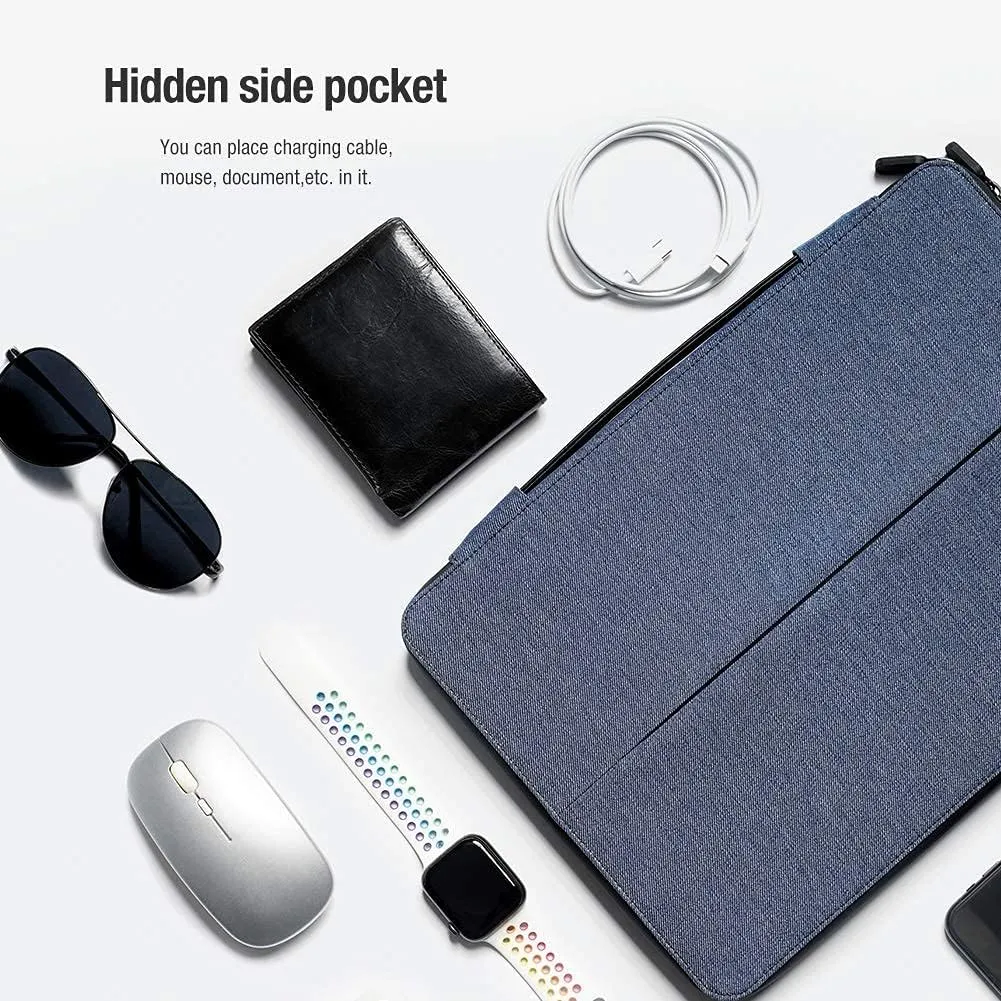 Nillkin 14 inch Laptop Case & Stand - Laptop Sleeve Bag with Handle - Compatible with 13/13.3-14 inch Laptops - Blue