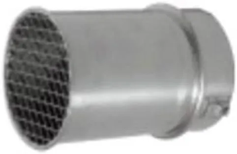 Noritz VT4-S Straight Bird Screen Horizontal Vent Termination, Stainless Steel