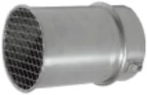 Noritz VT4-S Straight Bird Screen Horizontal Vent Termination, Stainless Steel