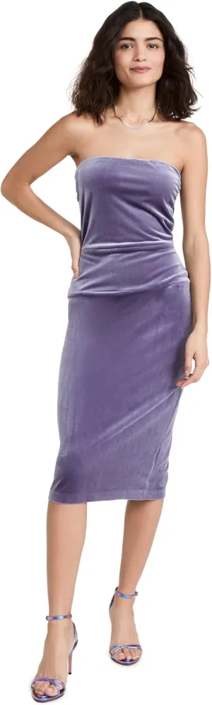 Norma Kamali Women's Strapless Dress to Knee