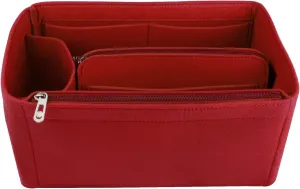 NOTAG Purse Organizer Insert,Felt Bag Organizer with Zipper Bag for Handbags Tote Organizer Shaper