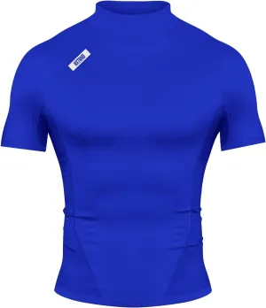 Nxtrnd Men's Turtleneck Compression T-Shirt, Short Sleeve Mock Neck