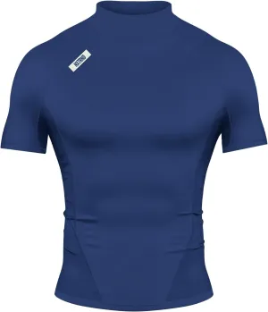 Nxtrnd Men's Turtleneck Compression T-Shirt, Short Sleeve Mock Neck