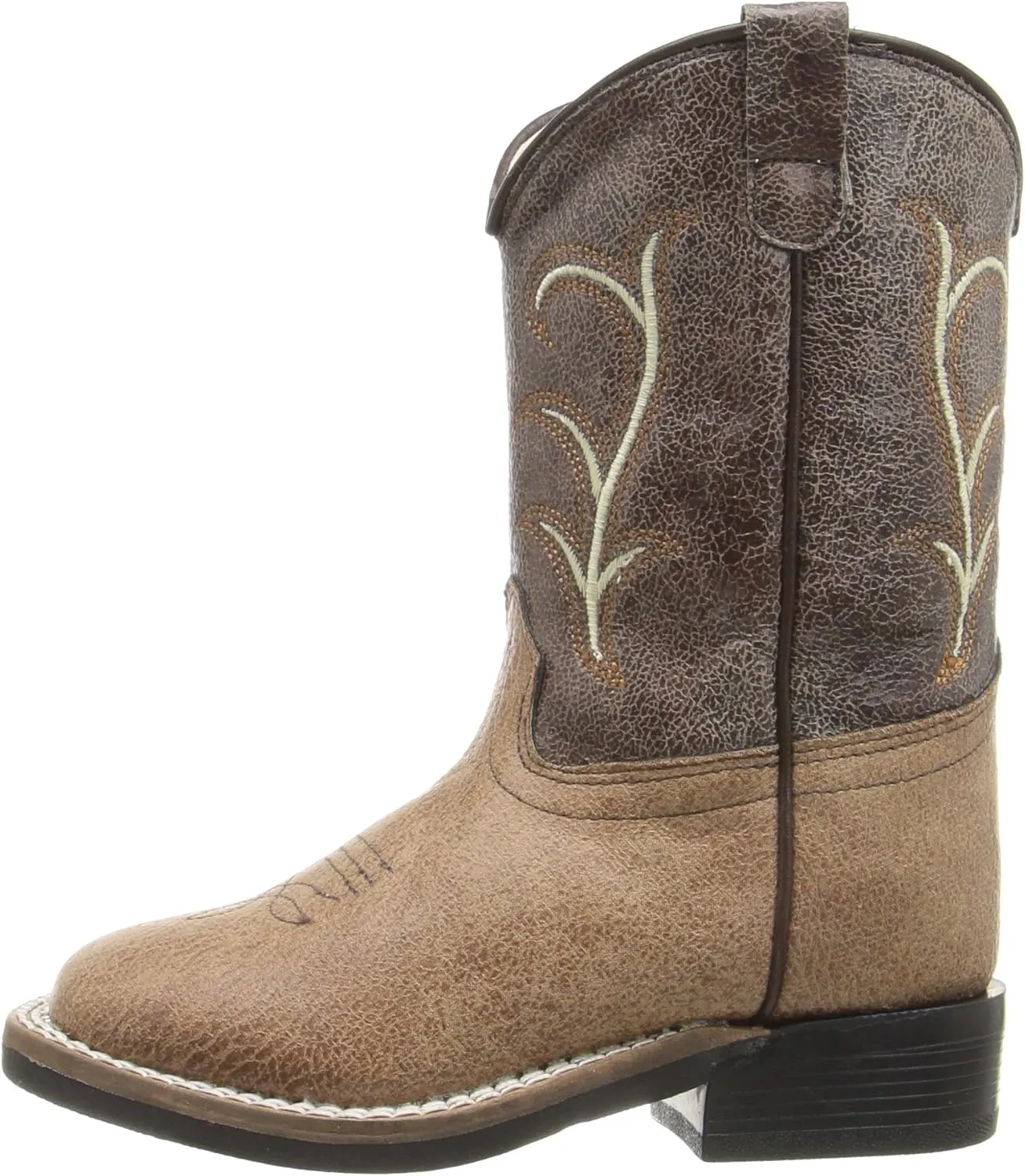 Old West Kids Boots Unisex-Child Square Toe Vintage (Toddler) Western Boot