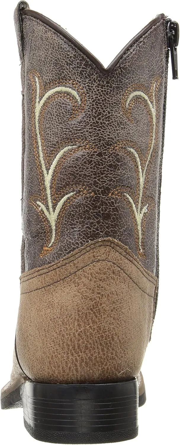 Old West Kids Boots Unisex-Child Square Toe Vintage (Toddler) Western Boot