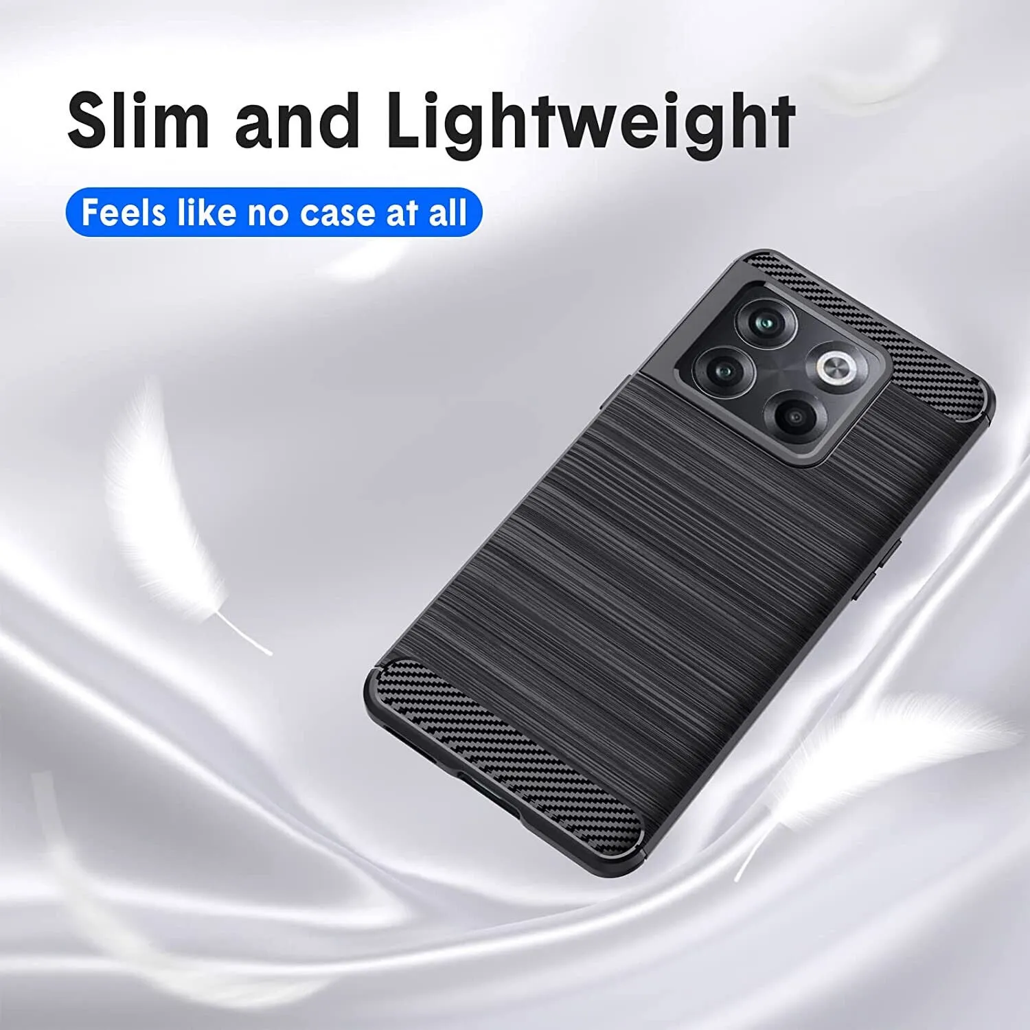 OnePlus 10T Case Carbon Fibre Gel Cover Ultra Slim Shockproof