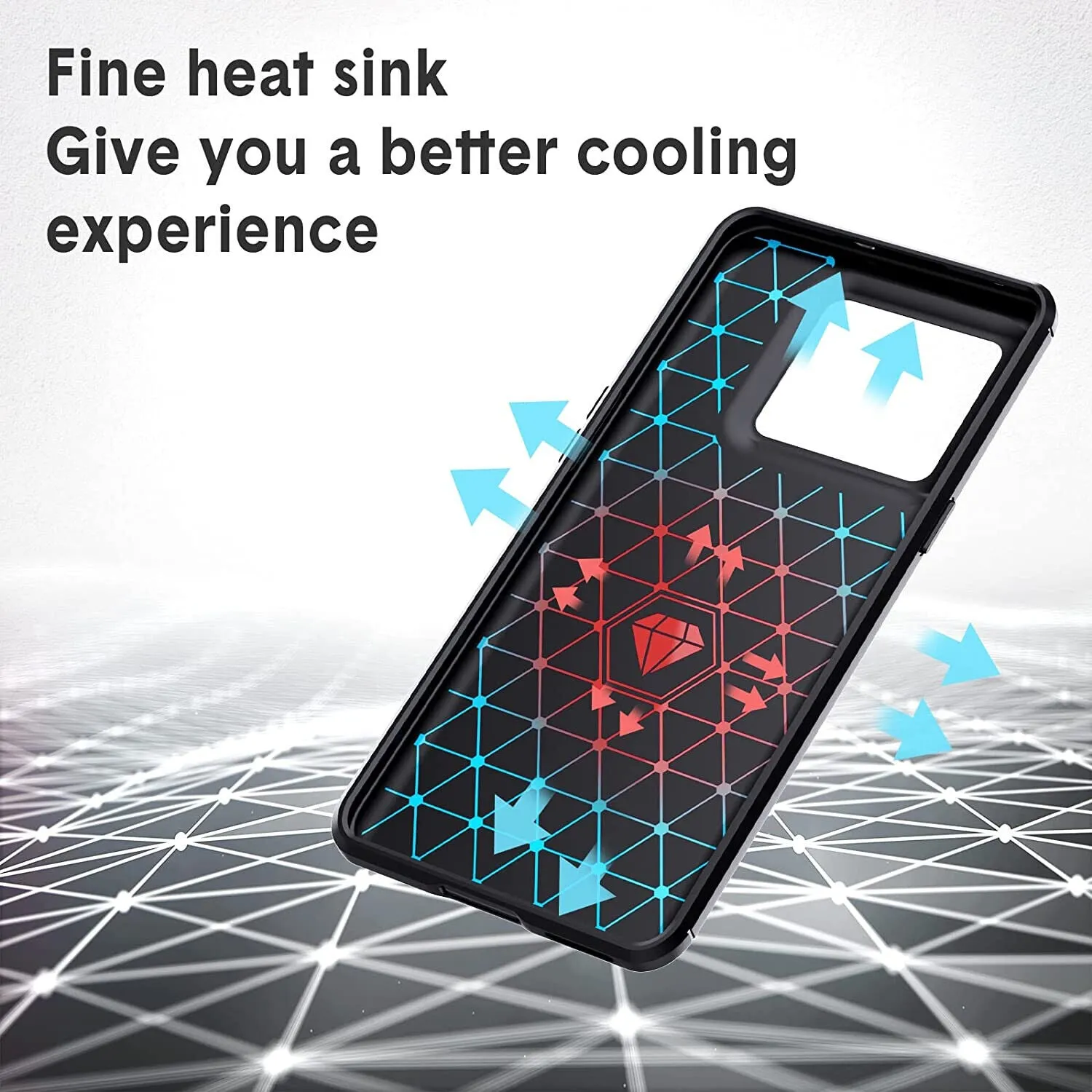 OnePlus 10T Case Carbon Fibre Gel Cover Ultra Slim Shockproof