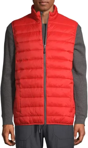 Orange Harvest Wind & Water Resistant Puffer Vest - Small