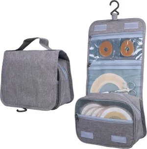 Ostomy Colostomy Travel Bag,Hanging Organizer Bag Accessory Storage Bags Pouch for Ostomy Supplies (Grey)