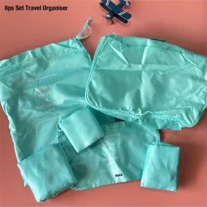Packing Blue Cubes Travel Organizers