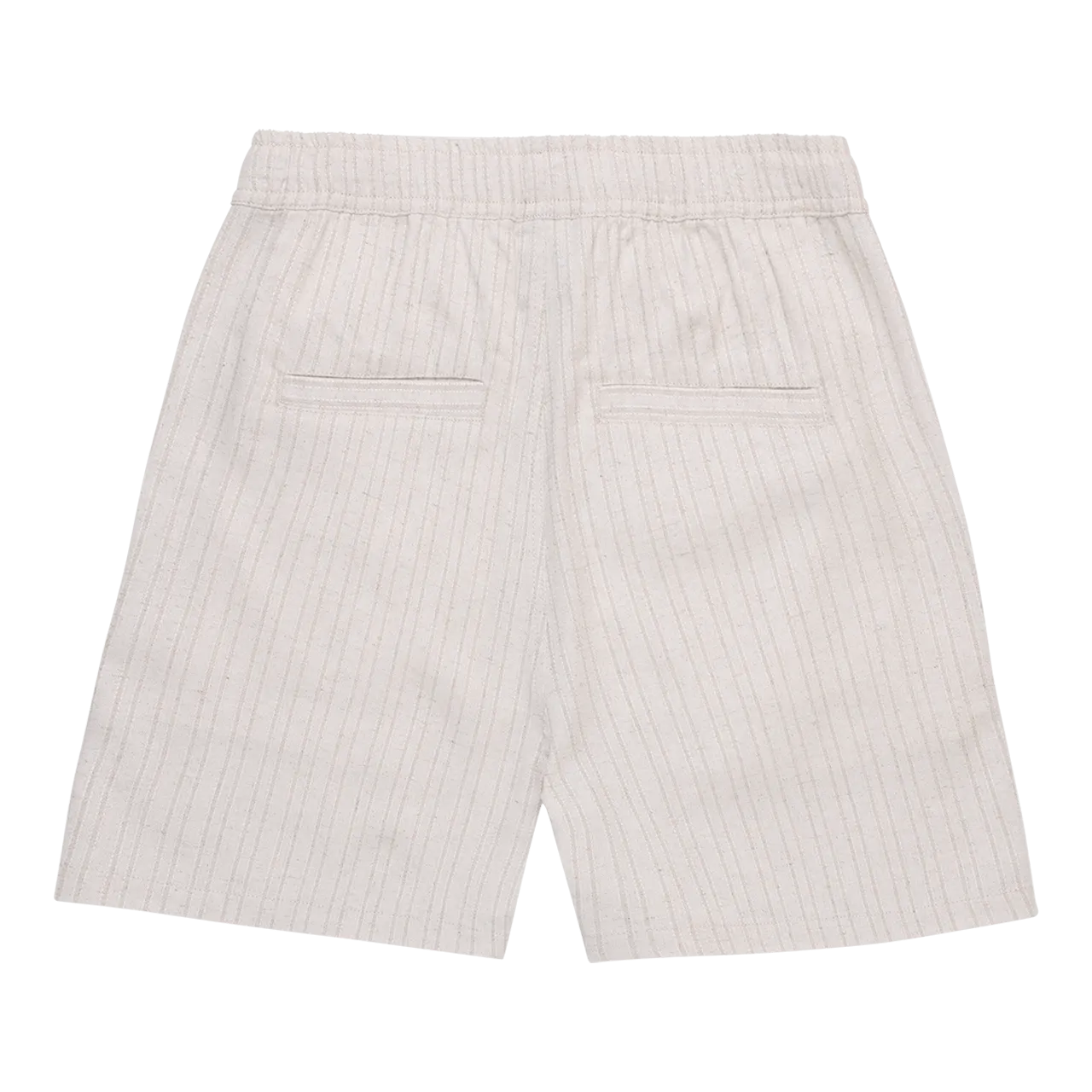 Paloma Linen Striped Shorts Oatmeal