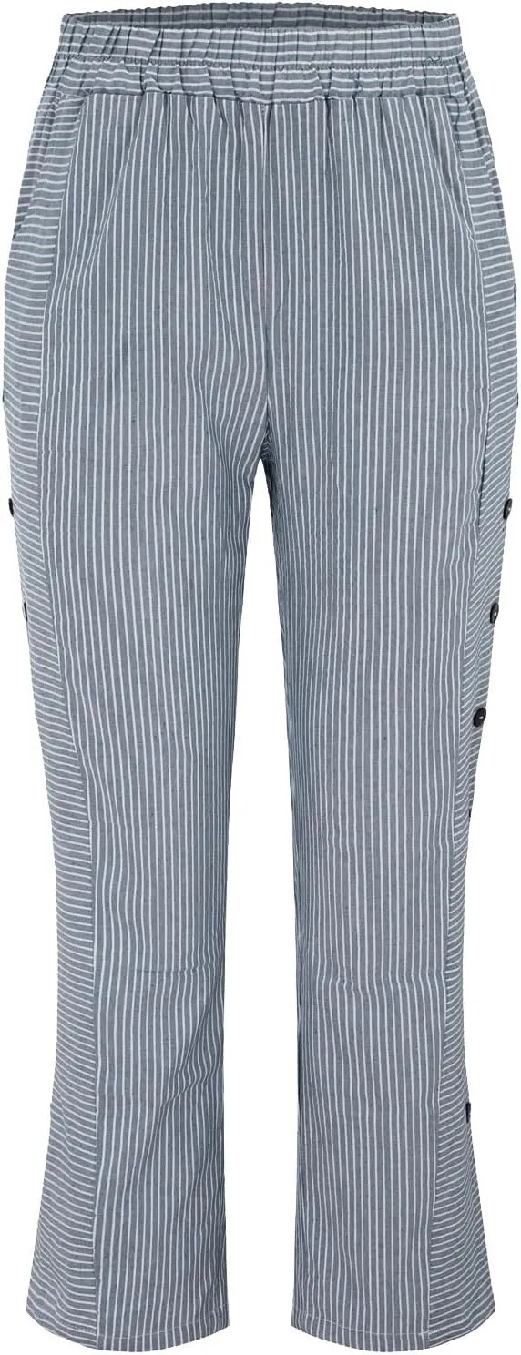PantalóN De Lino para Mujer Elastic Waistband High Waistband Pocket Pants Linen Pants for Women Pantalon Lino Mujer