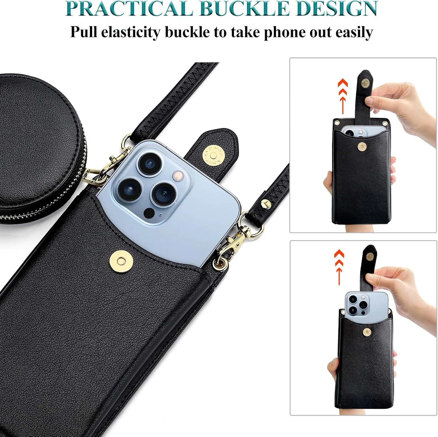 Peacocktion Small Crossbody Cell Phone Purse for Women, Lightweight Mini Small Crossbody Bags for Women with Card Slots