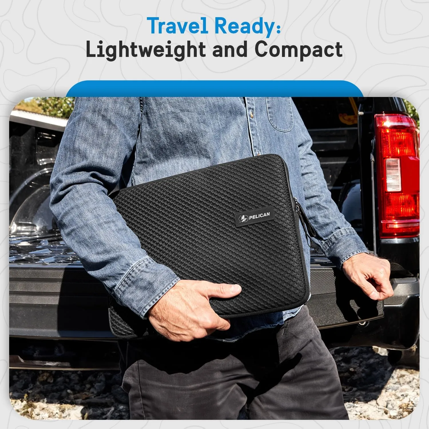 Pelican Traveler Laptop Case/Sleeve 14 Inch [Padded Exterior] [Compact Design] Weather Resistant and Heavy Duty Laptop Bag for All Laptops from 12 inches up to 14 inches - MacBook Pro/Air - Black