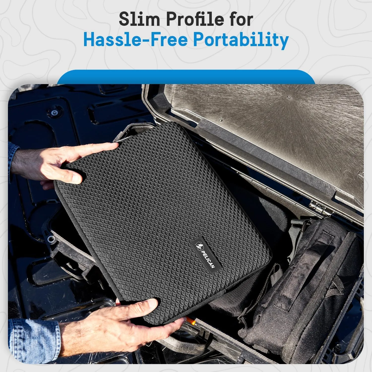 Pelican Traveler Laptop Case/Sleeve 14 Inch [Padded Exterior] [Compact Design] Weather Resistant and Heavy Duty Laptop Bag for All Laptops from 12 inches up to 14 inches - MacBook Pro/Air - Black