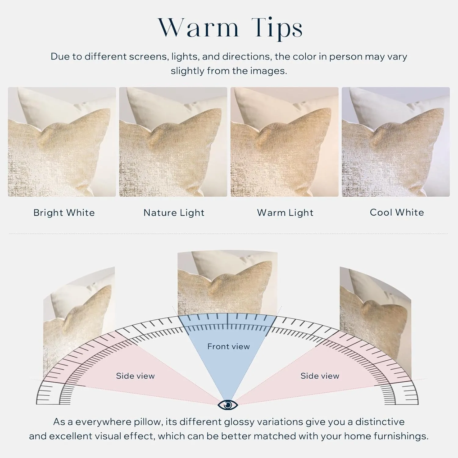 Phantoscope Pack of 2 Sparkling Velvet Decorative Solid Throw Decorative Pillow Cover Soft Gold Glitter Square Cushion Cover Pillowcase for Couch Bed and Chair, Beige, 18 x 18 inches, 45 x 45 cm