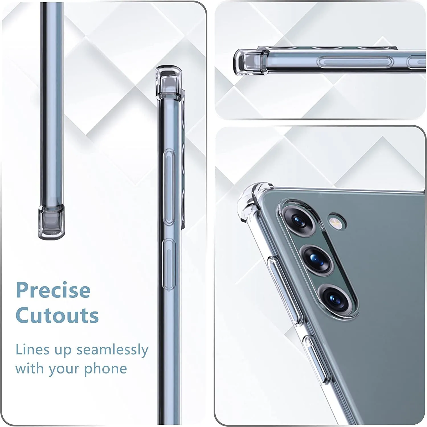 Phone Case Samsung Galaxy S23  Plus Clear Shockproof Cover Screen Protector