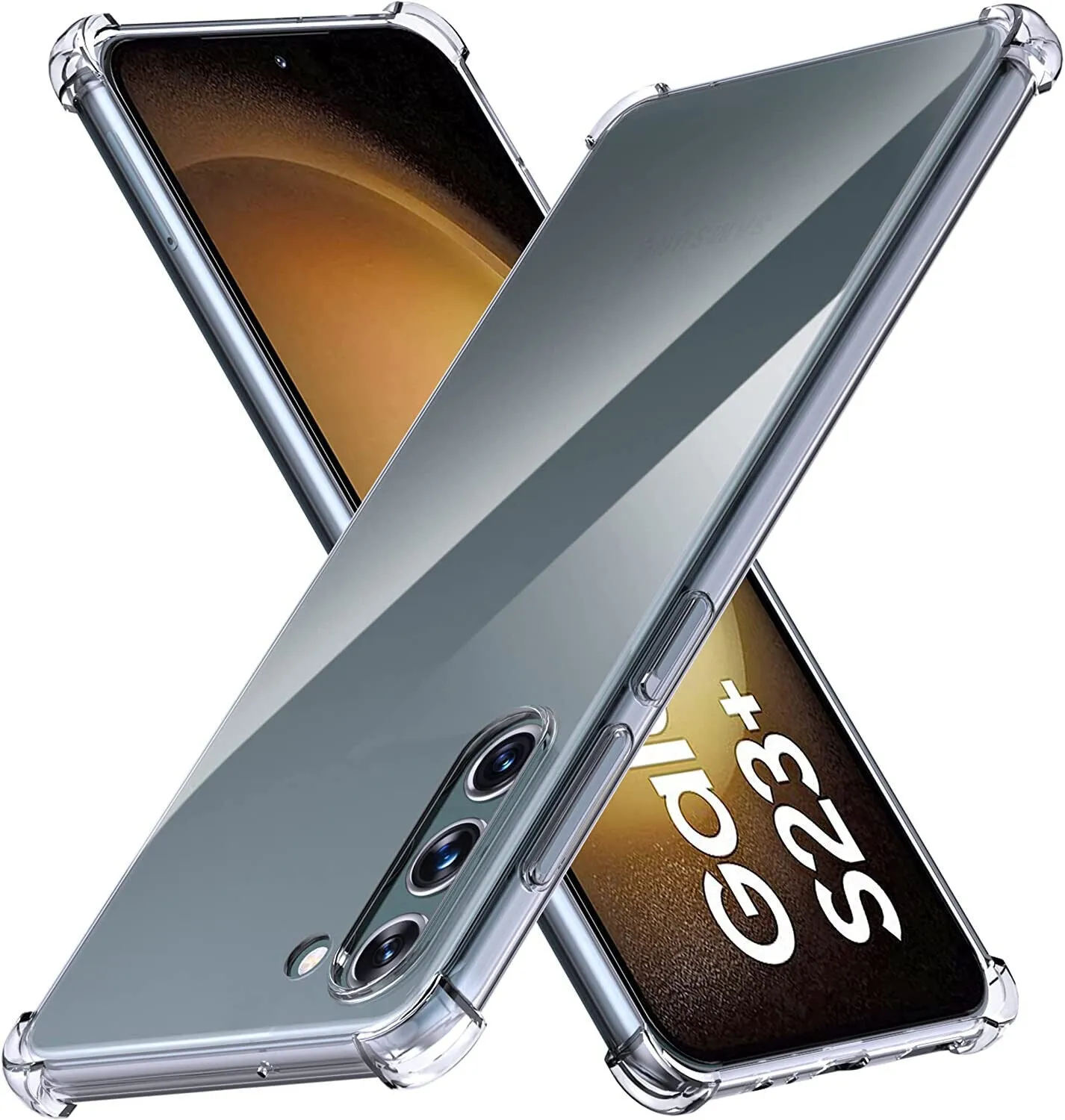 Phone Case Samsung Galaxy S23  Plus Clear Shockproof Cover Screen Protector