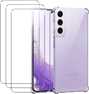 Phone Case Samsung Galaxy S23  Plus Clear Shockproof Cover Screen Protector