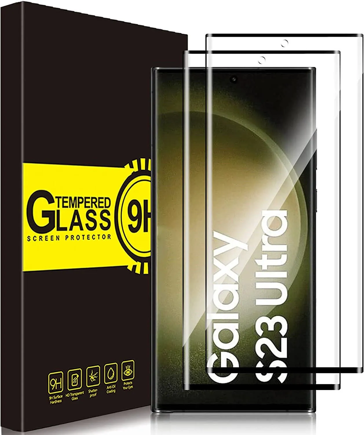 Phone Case Samsung Galaxy S23 Ultra Clear Shockproof Cover Screen Protector