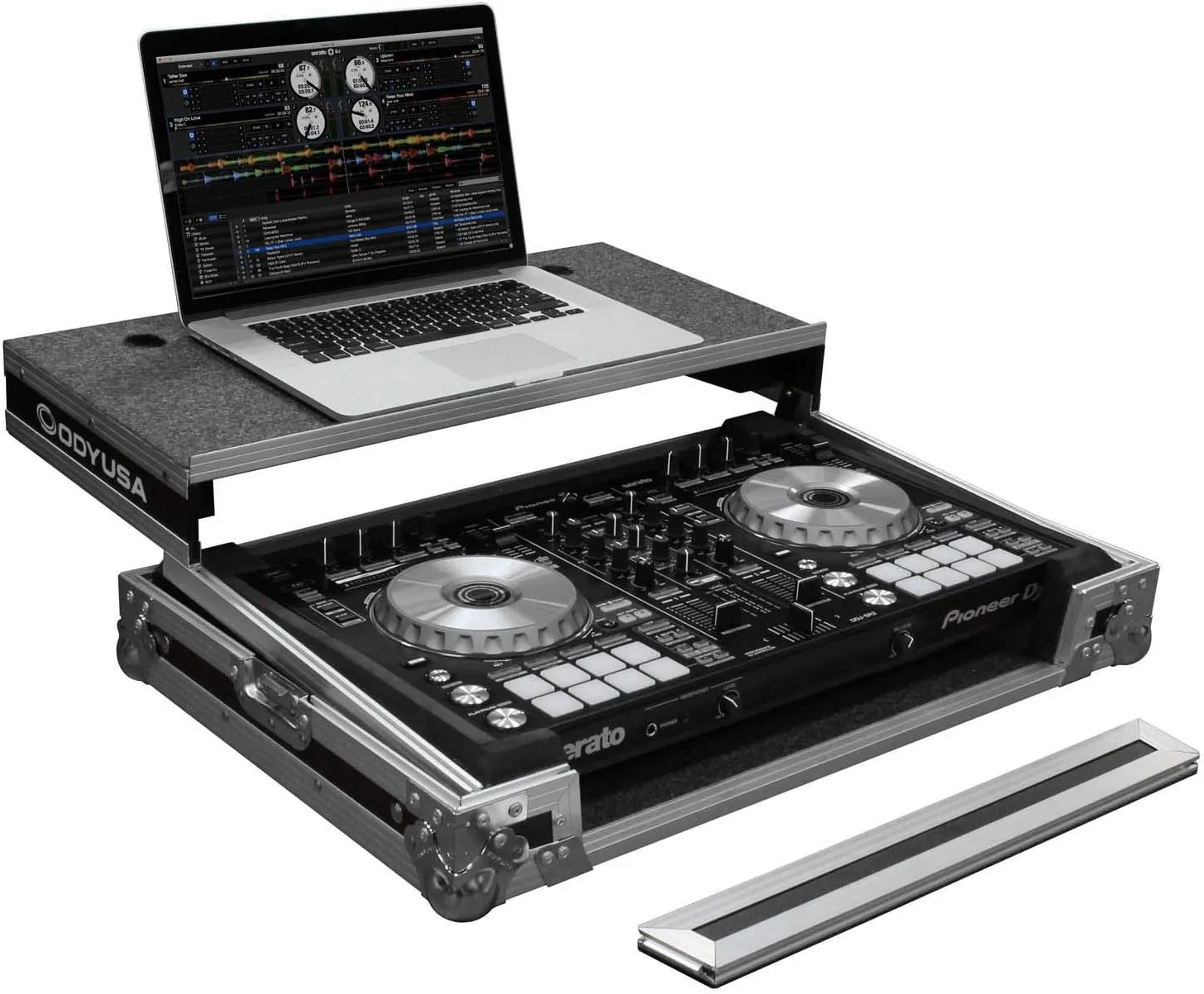Pioneer DDJ-SR2 Flight Case with Glide Platform