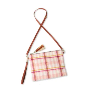 Plaid convertible crossbody/handbag/purse/clutch