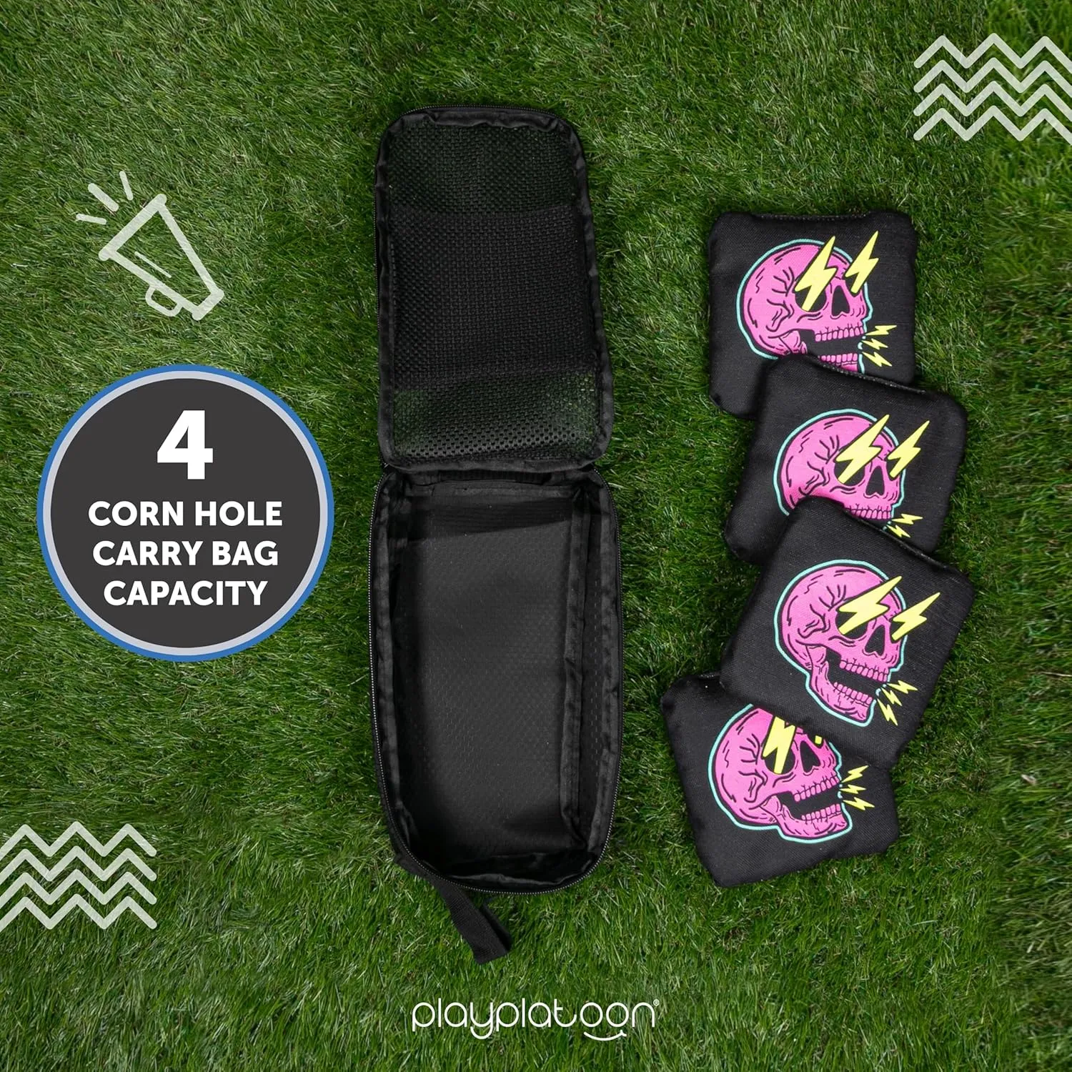 Play Platoon Cornhole Bag Carrying Bag, Corn Hole Carry Case, Carrying Case for Cornhole
