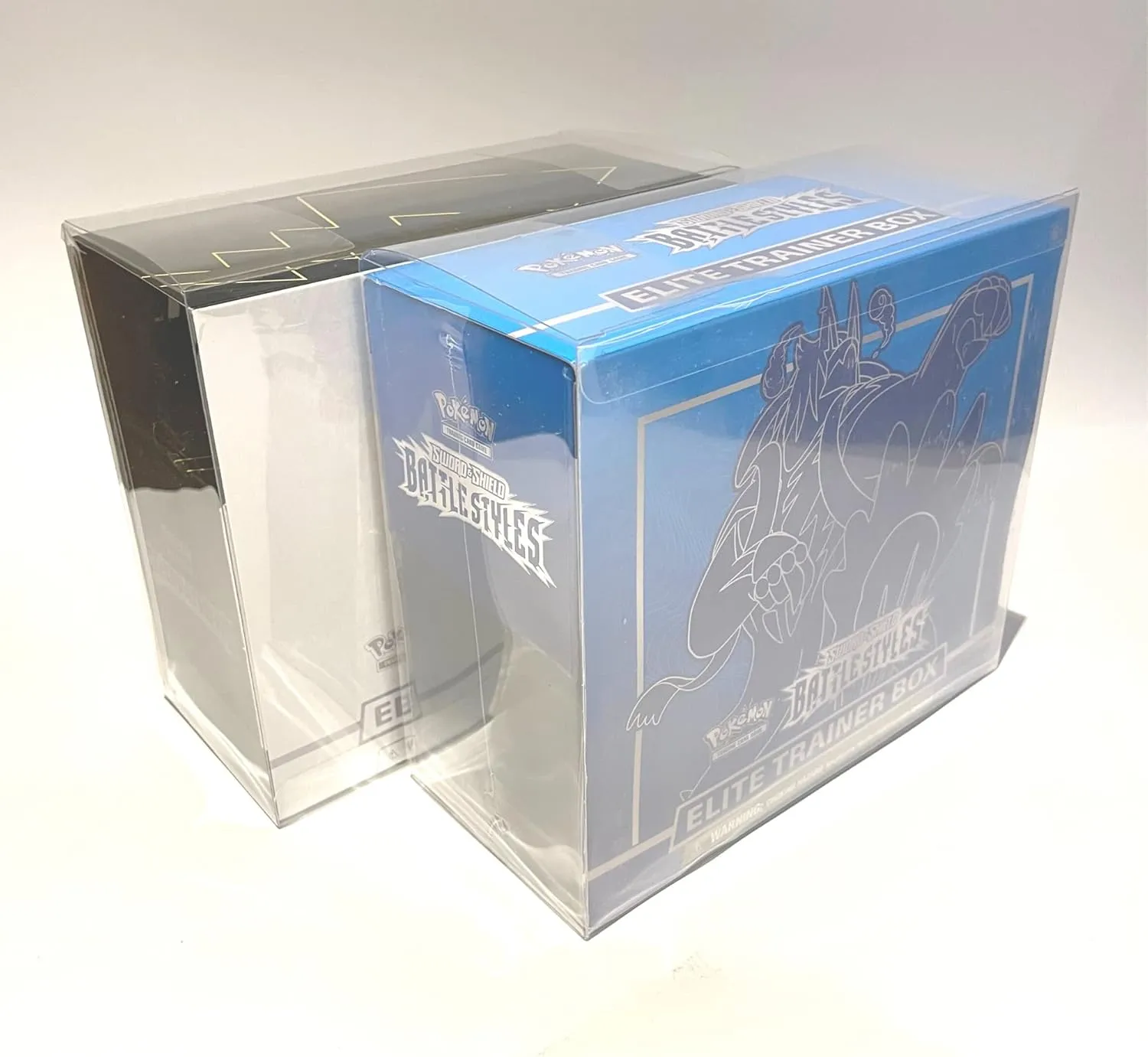 Pokemon Case (Elite Trainer) Clear Plastic Display Box for ETB Elite Trainer Box, Convenient, Stackable Storage Solution for Collectors Gifts Pokemon Cards Protector…