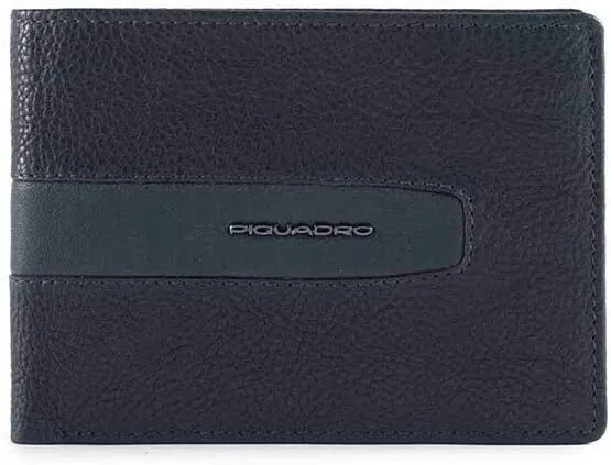 Portafoglio Uomo Orizzontale con Patta | Piquadro Ares | PU1392W101R-Blu