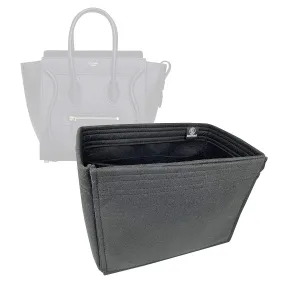 Premium Bag Organizer for Celine Micro Luggage Bag (Handmade/20 Color Options) [Purse Organiser, Liner, Insert, Shaper]