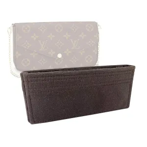 Premium Bag Organizer for LV Felicie Pochette (Handmade/20 Color Options) [Purse Organiser, Liner, Insert, Shaper]