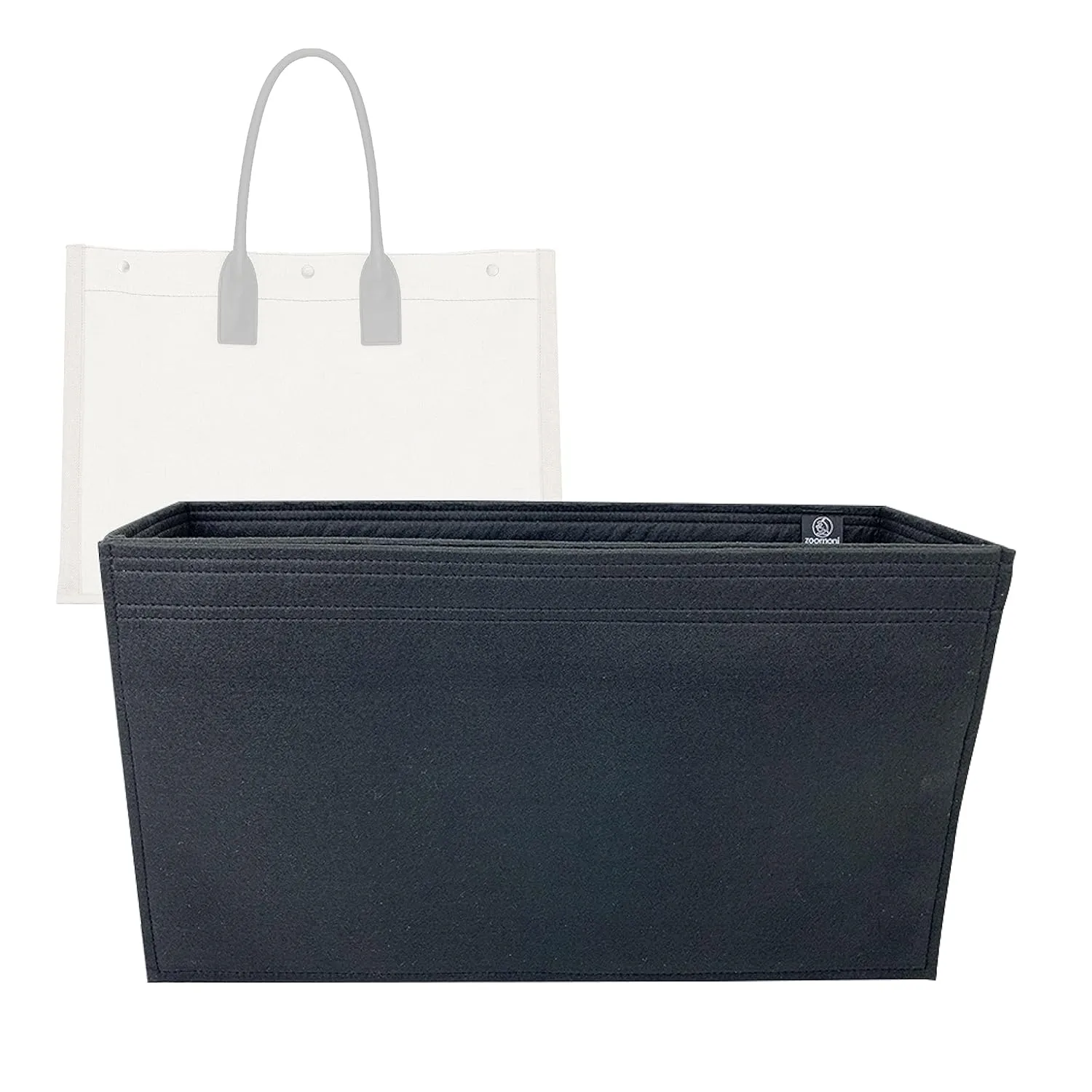 Premium Bag Organizer for Saint Laurent Rive Gauche Tote [48cm/18.8″] Insert (Handmade/20 Color Options) [Purse Organiser, Liner, Insert, Shaper]
