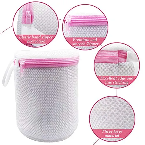 Premium Large Bra Wash Bag for Bras, Lingerie Bag for Laundry, Mesh Laundry Bag for Delicates (2, X-Large)