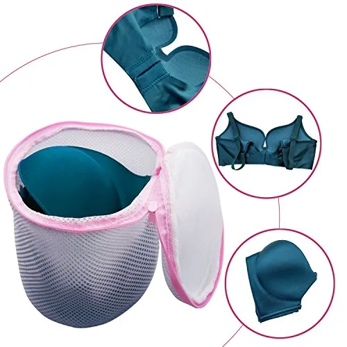 Premium Large Bra Wash Bag for Bras, Lingerie Bag for Laundry, Mesh Laundry Bag for Delicates (2, X-Large)