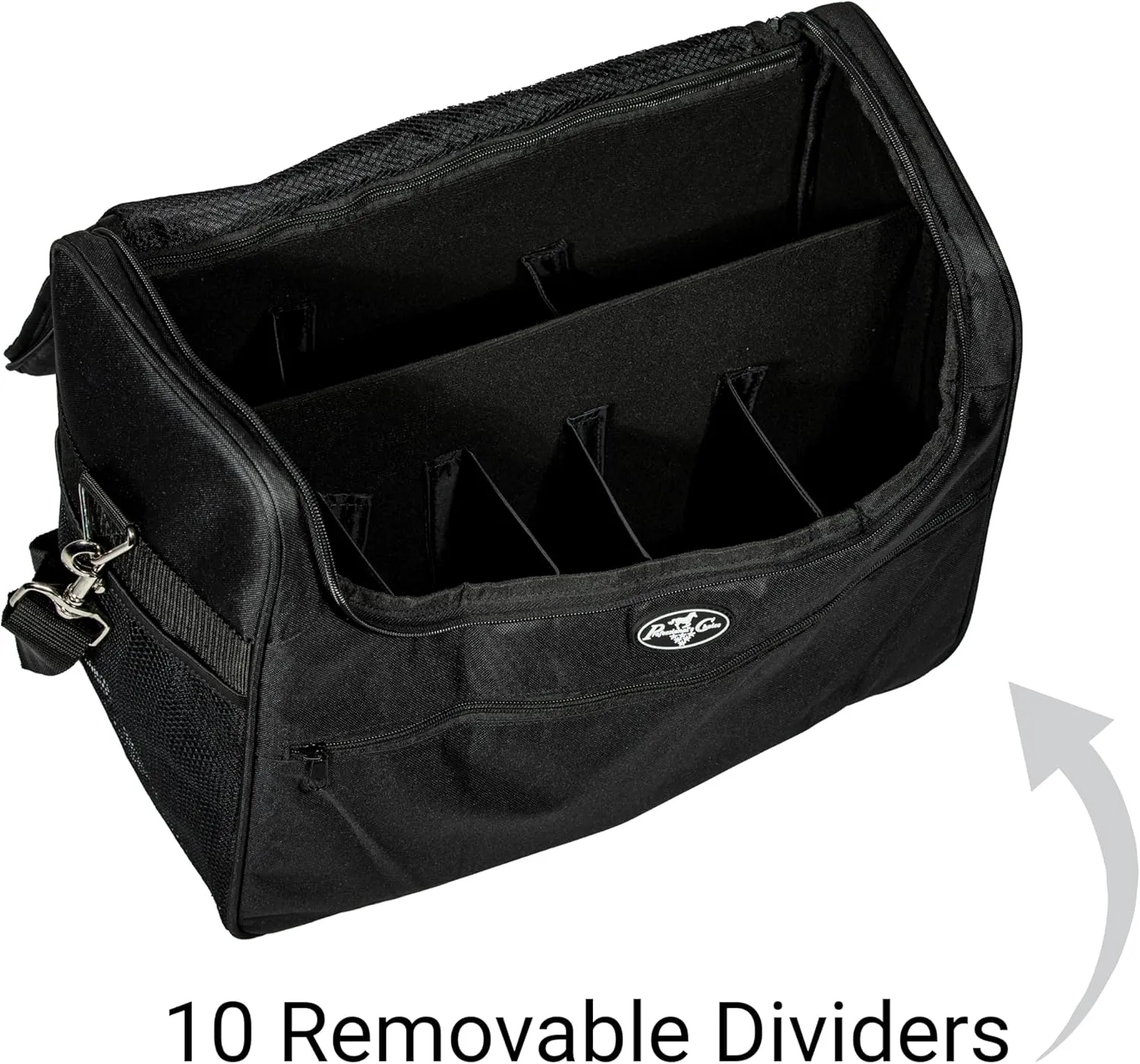 Professional's Choice Custom Cubby Organizer | 10 Removable dividers for Your Perfect on The go Organizer | Black